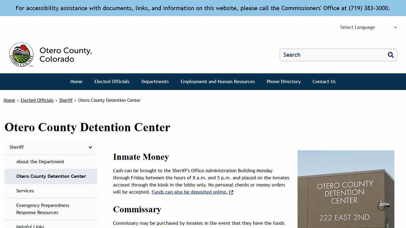 Otero County Detention Center | Otero County